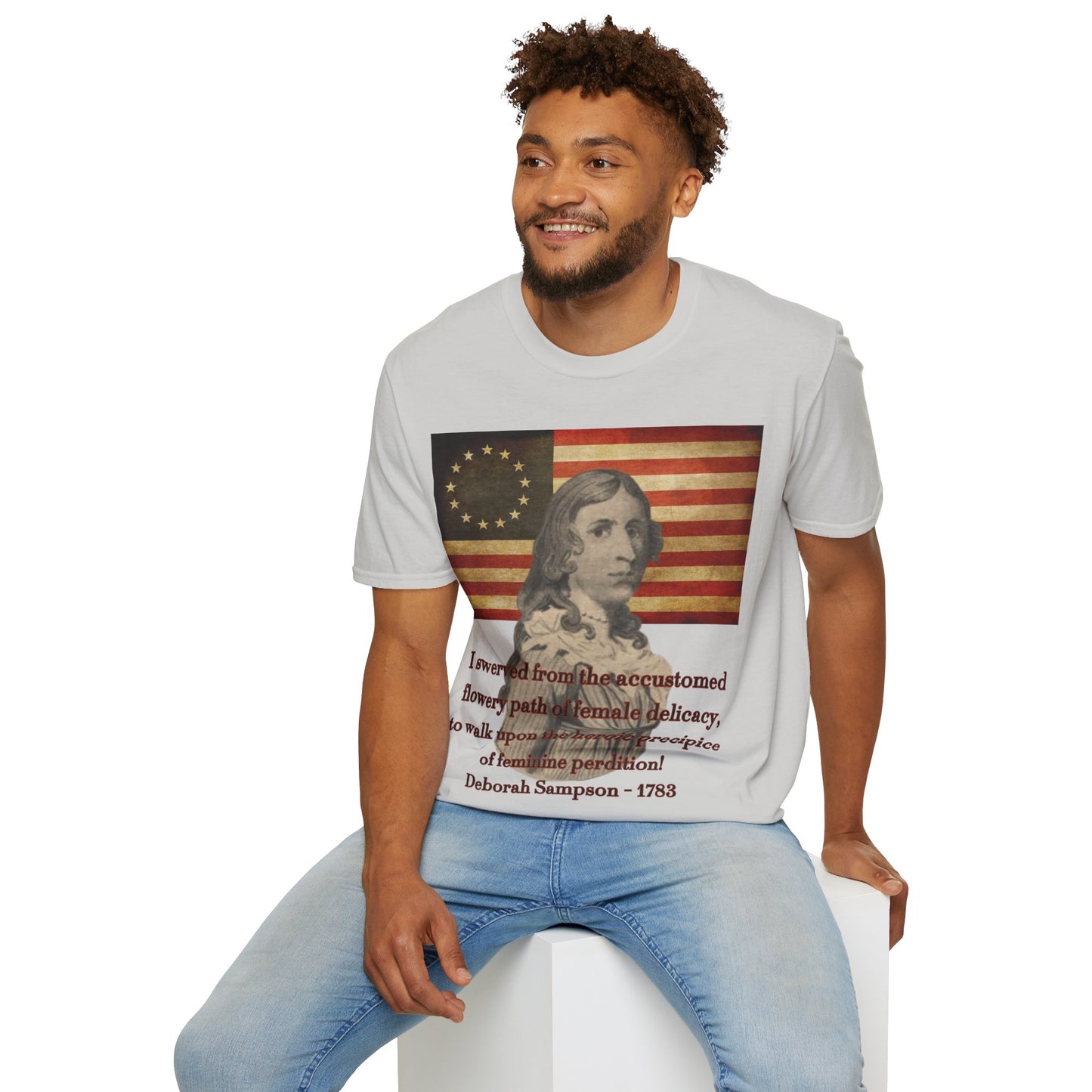 Deborah Sampson, America's Mulan Light colors Unisex T-Shirt by theGreenDragonTavern.shop