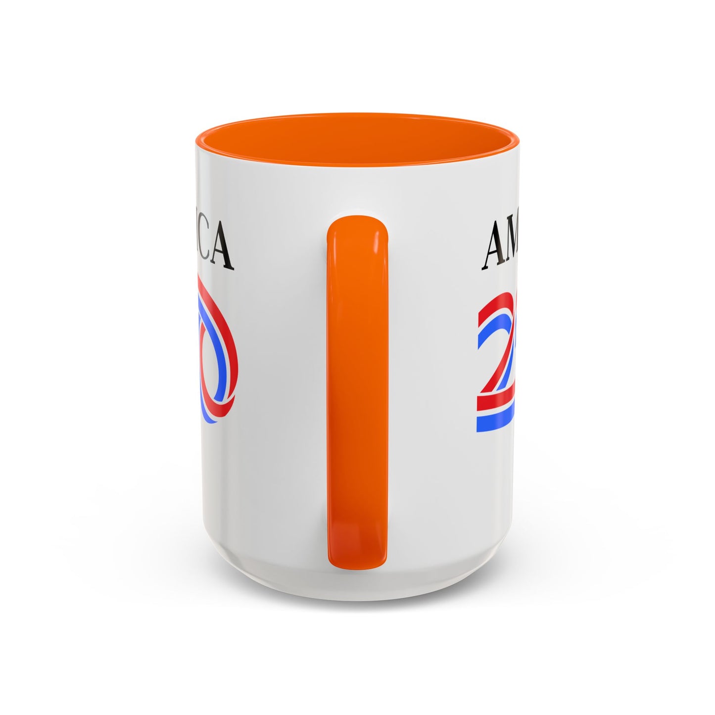 America 250 White Accent Mug by theGreenDragonTavern.shop