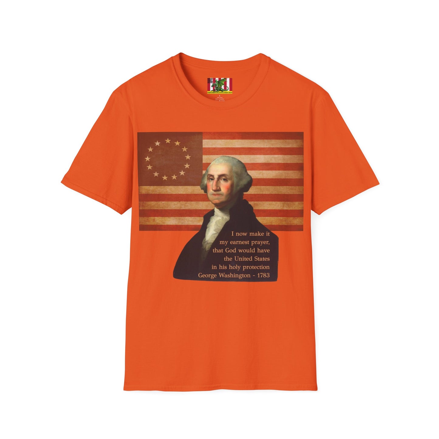 Washington's Earnest Prayer Light colors Unisex T-Shirt by theGreenDragonTavern.shop