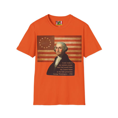 Washington's Earnest Prayer Light colors Unisex T-Shirt by theGreenDragonTavern.shop