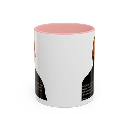 We hold these truths to be self-evident White Accent Mug by theGreenDragonTavern.shop