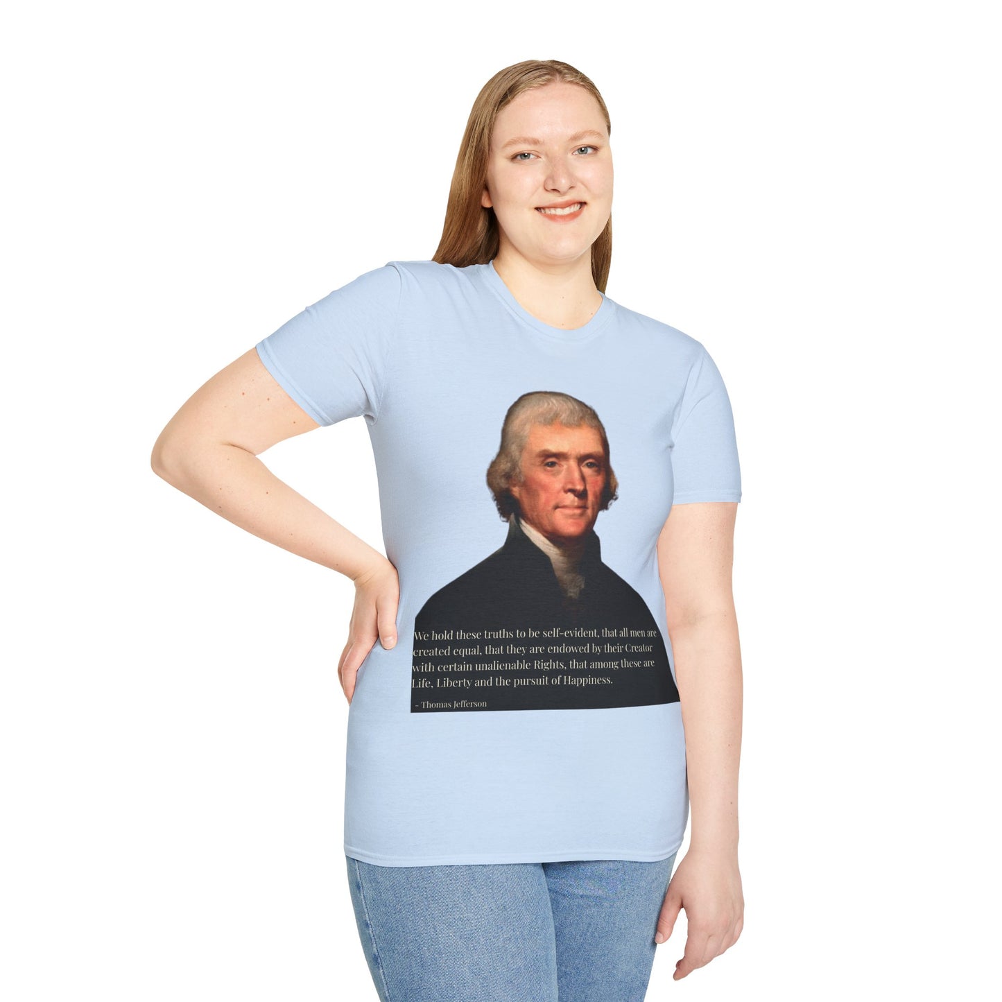 We hold these truths to be self-evident Light colors Unisex T-Shirt by theGreenDragonTavern.shop