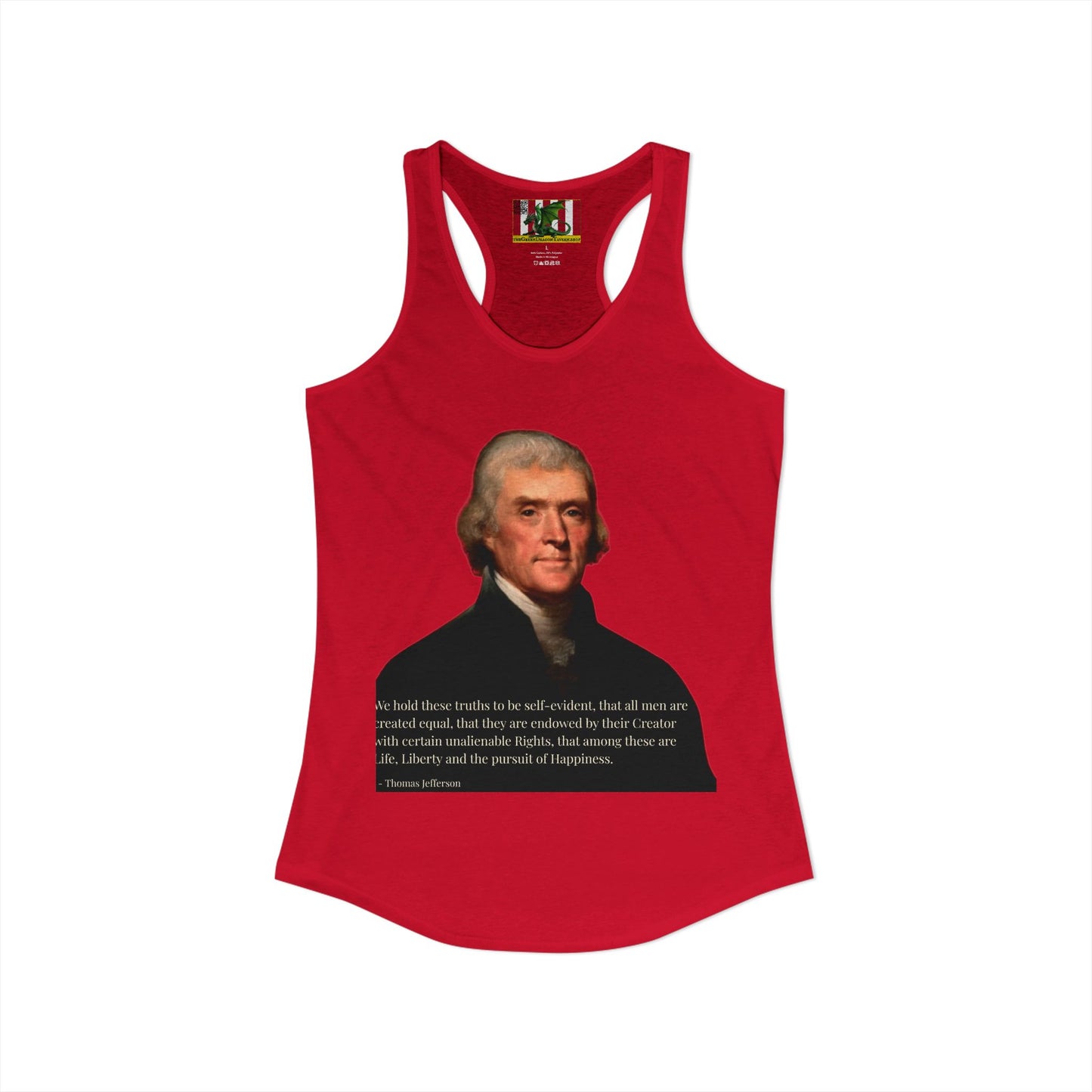 We hold these truths to be self-evident Women's Racerback Tank Top by theGreenDragonTavern.shop
