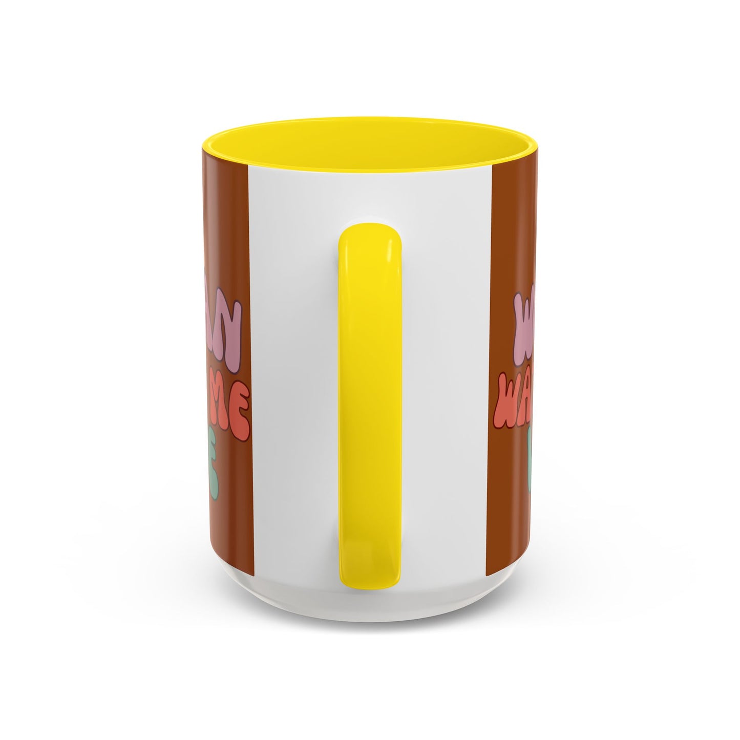 I Am Woman Watch Me Vote Brown Accent Mug by theGreenDragonTavern.shop