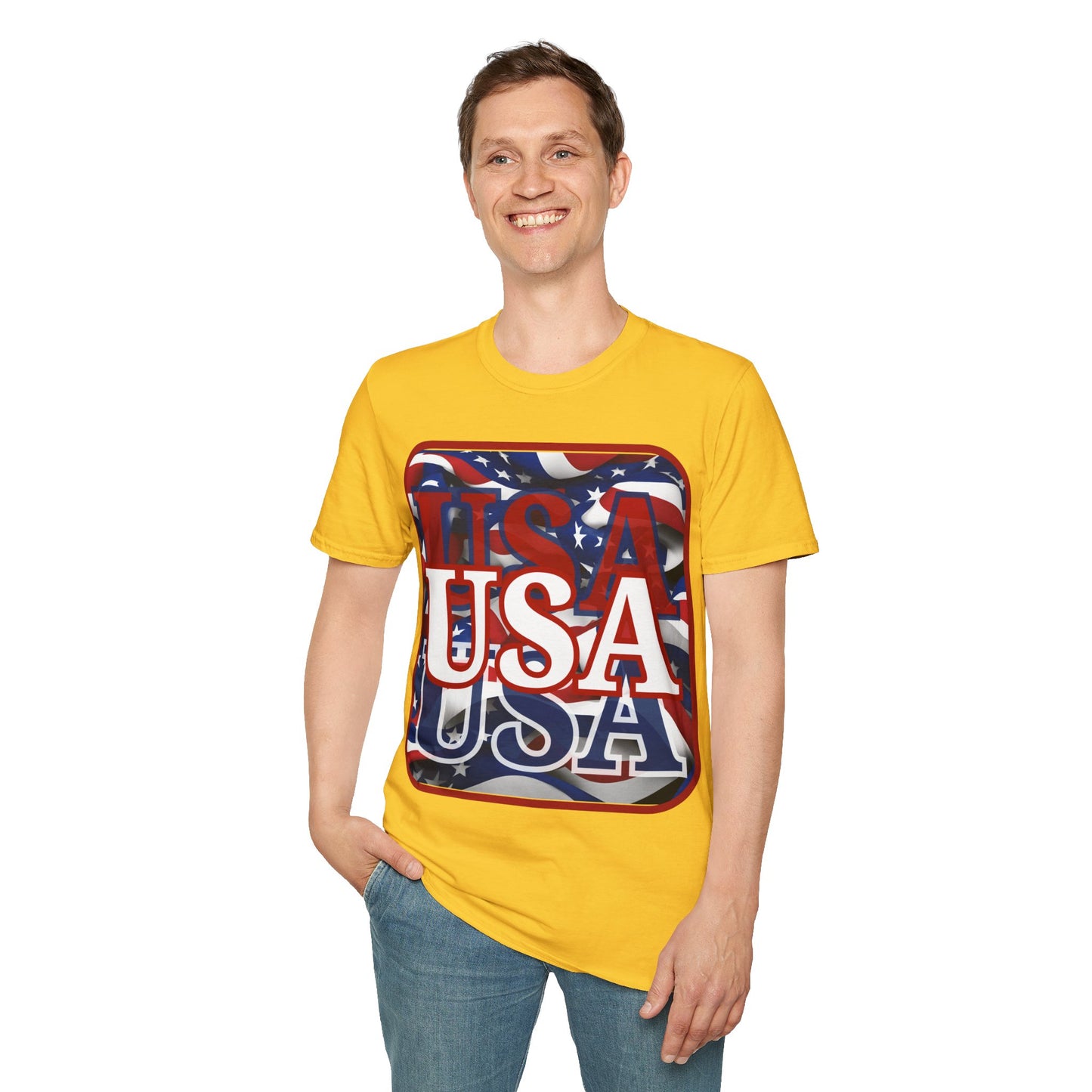 Red WHITE and Blue USA Patriot LTcolors Unisex T-Shirt by theGreenDragonTavern.shop