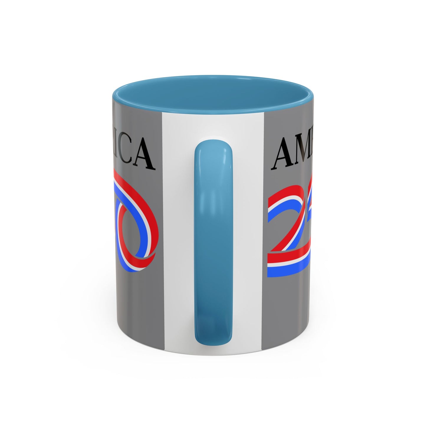America 250 Grey Accent Mug by theGreenDragonTavern.shop