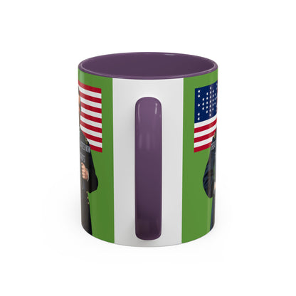 "Traitors and Patriots" Ulysses Grant Green Accent Mug by theGreenDragonTavern.shop