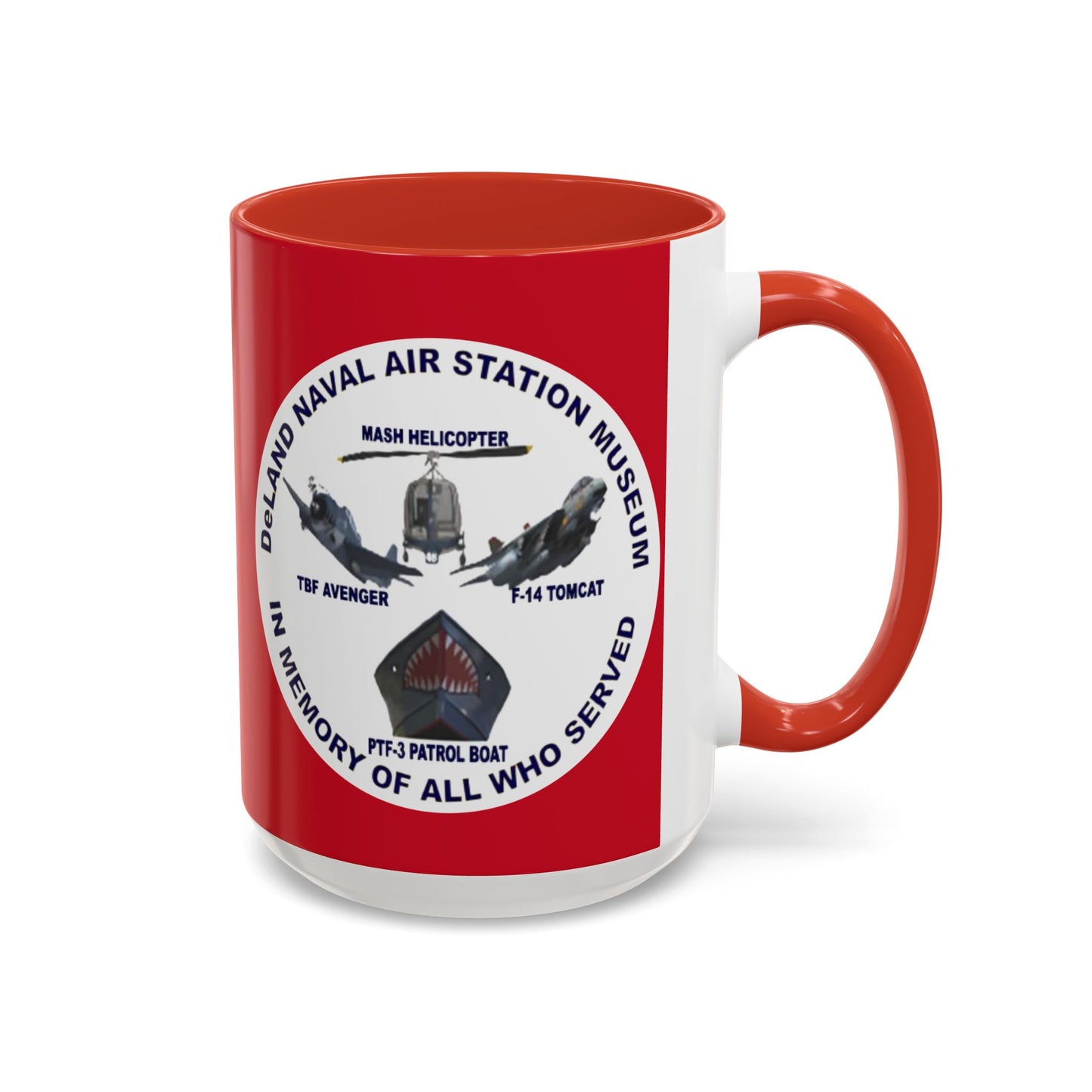 DNASM 2-sided, Founding & Student Art w/WhiteBG Red Accent Mug by theGreenDragonTavern.shop
