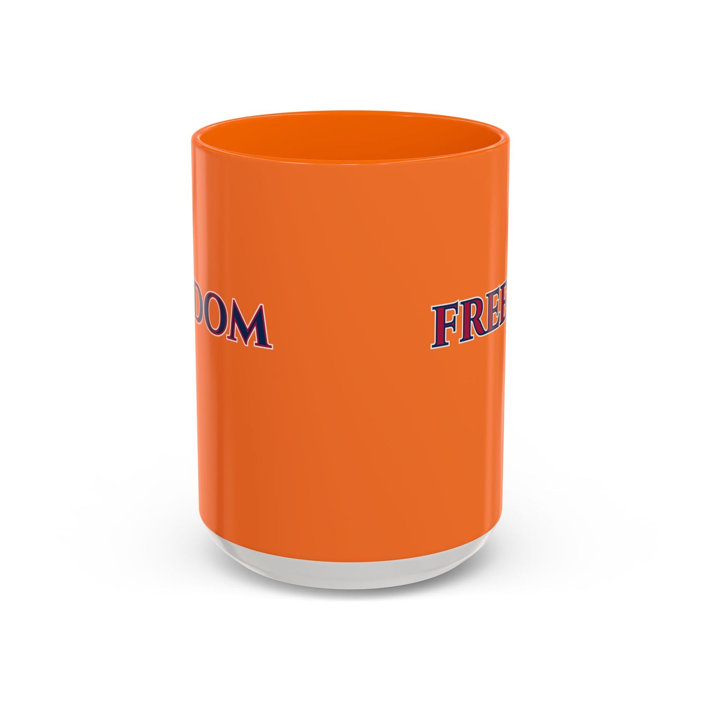 Freedom, Orange Accent Mug by theGreenDragonTavern.shop