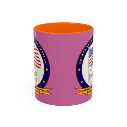 DeLand Naval Air Station Museum Pink Accent Mug by theGreenDragonTavern.shop