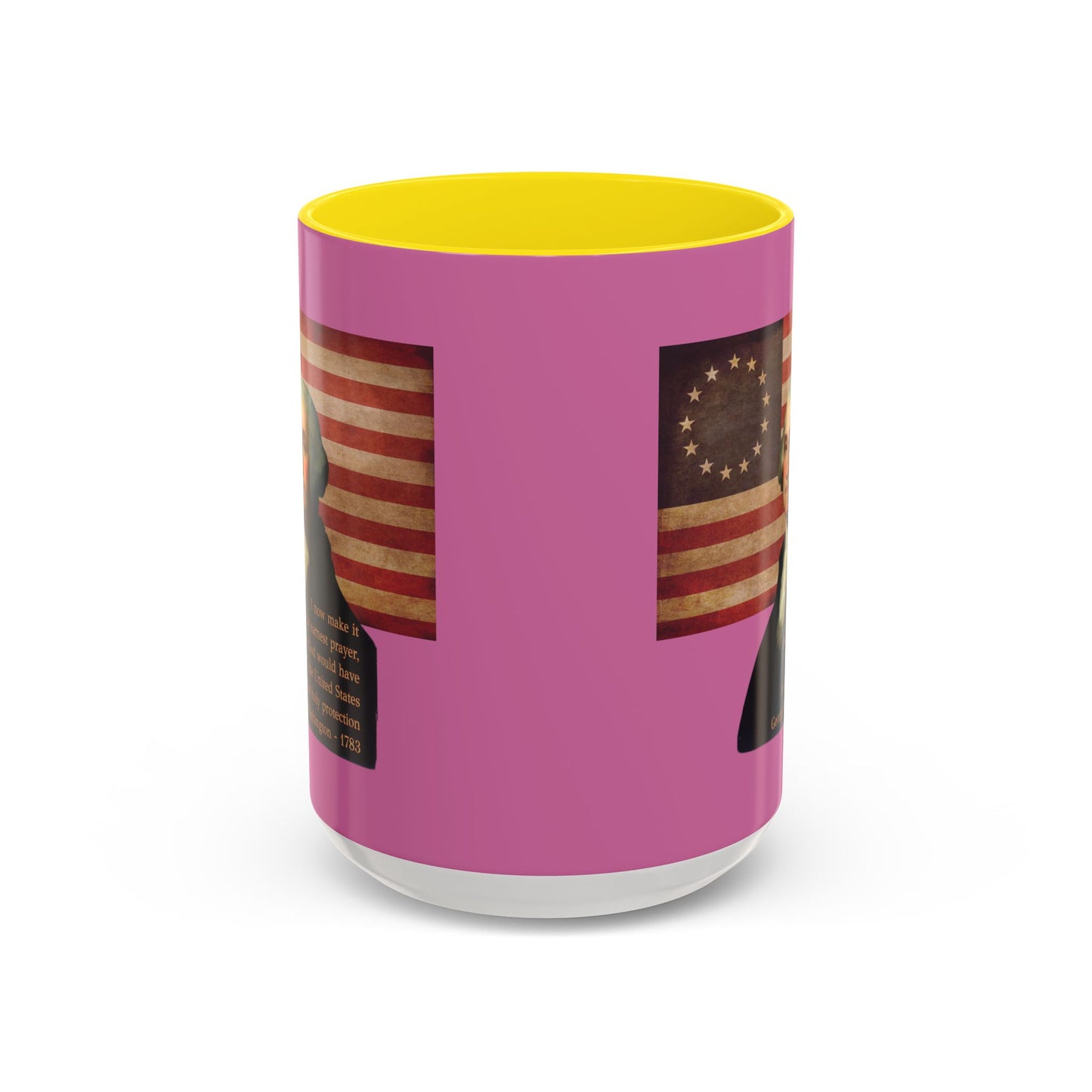 Washington's Earnest Prayer Pink Accent Mug by theGreenDragonTavern.shop