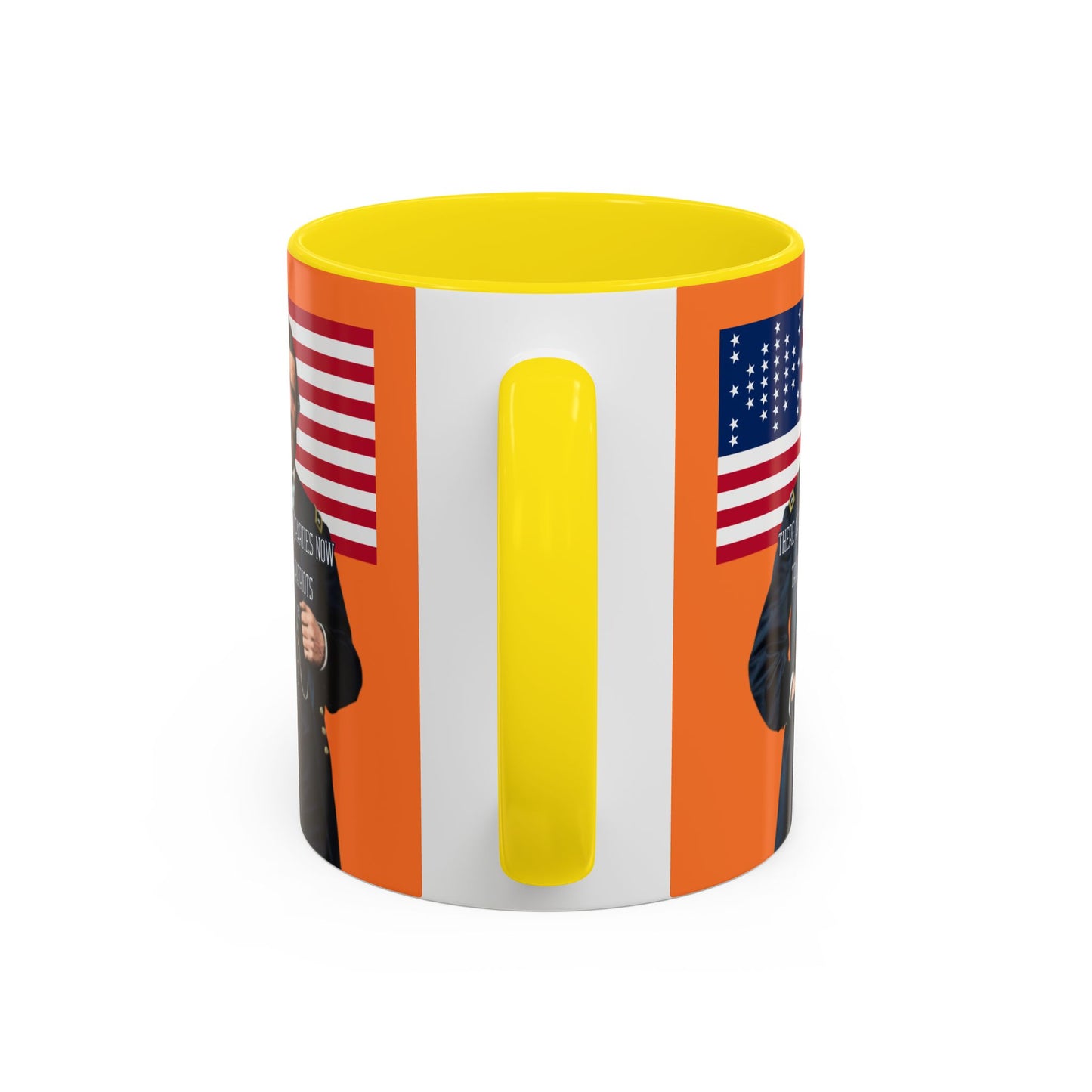 "Traitors and Patriots" Ulysses Grant Orange Accent Mug by theGreenDragonTavern.shop