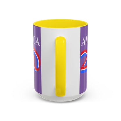 America 250 Light Purple Accent Mug by theGreenDragonTavern.shop