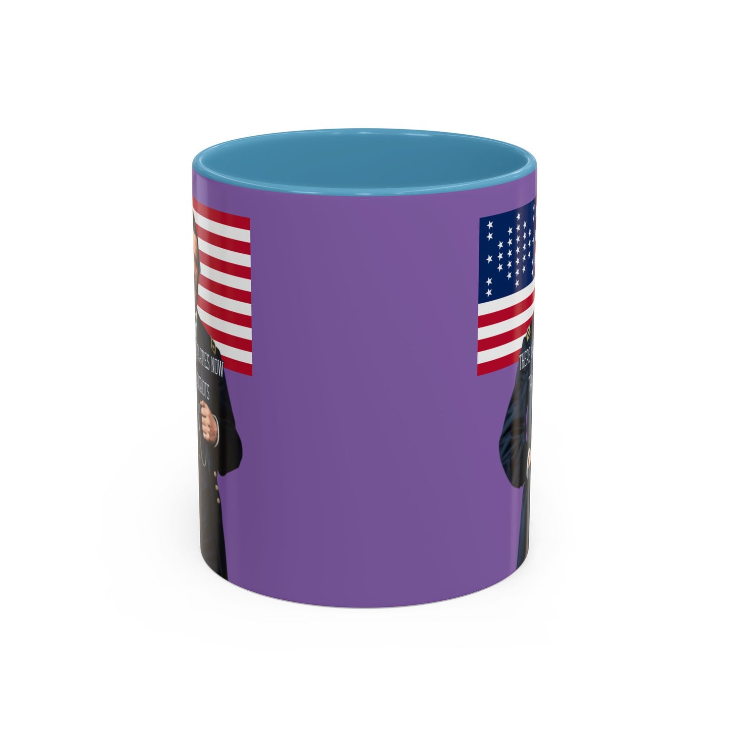 "Traitors and Patriots" Ulysses Grant Light Purple Accent Mug by theGreenDragonTavern.shop