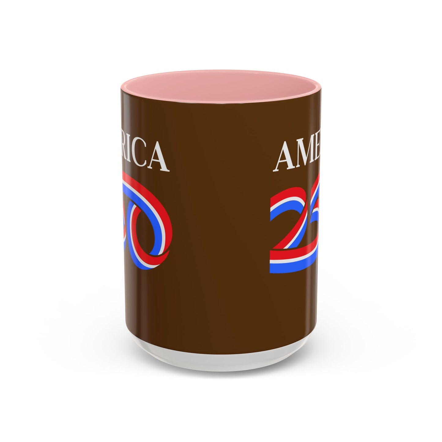 America 250 Brown Accent Mug by theGreenDragonTavern.shop