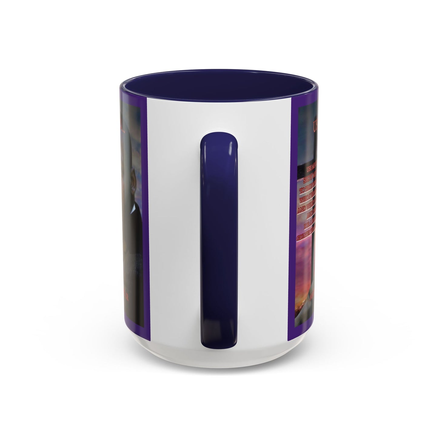 Use Me God, MLK Jr Purple Accent Mug by theGreenDragonTavern.shop