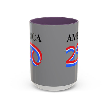 America 250 Grey Accent Mug by theGreenDragonTavern.shop