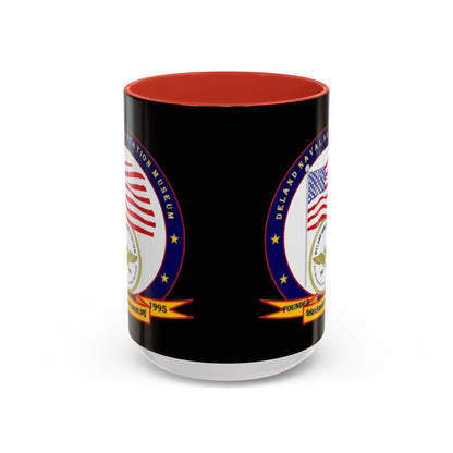 DeLand Naval Air Station Museum Black Accent Mug by theGreenDragonTavern.shop