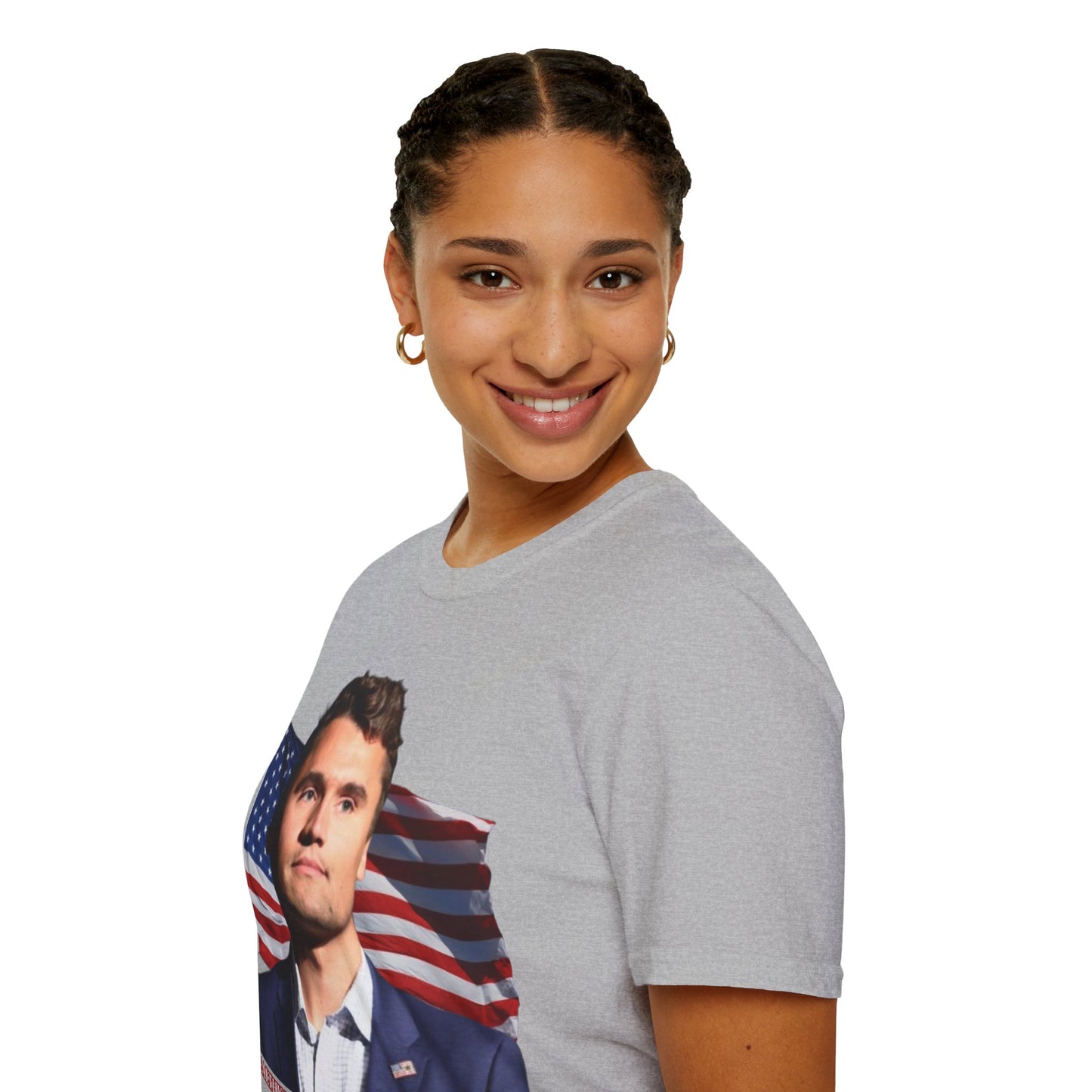 Charlie Kirk, Healthy Debate Light colors Unisex T-Shirt by theGreenDragonTavern.shop