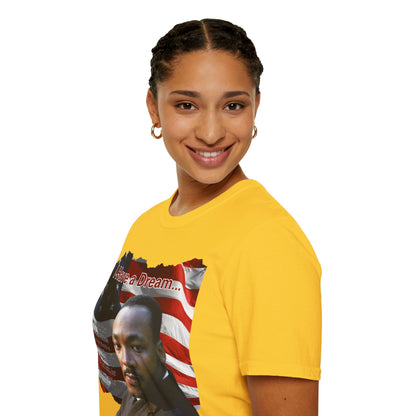 "I Have a Dream" MLKJr Light colors Unisex T-Shirt by theGreenDragonTavern.shop