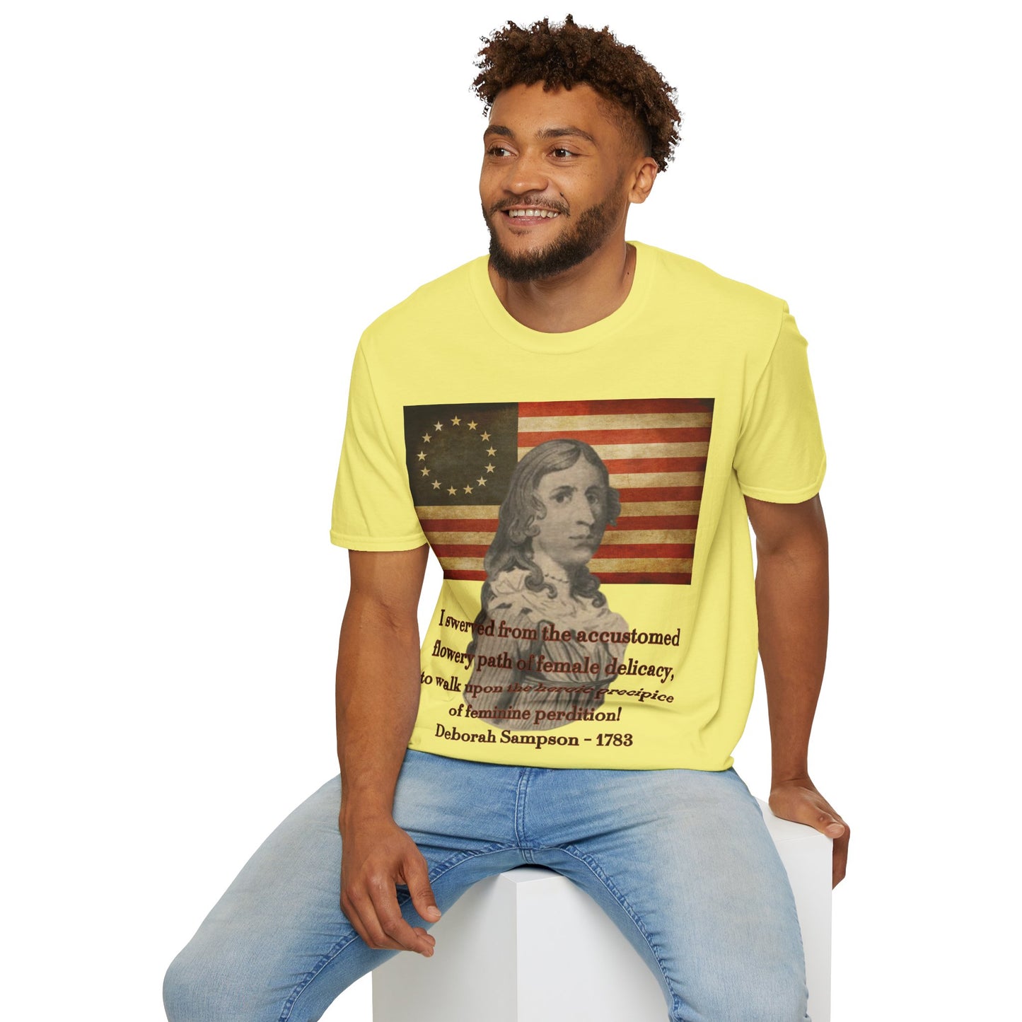 Deborah Sampson, America's Mulan Light colors Unisex T-Shirt by theGreenDragonTavern.shop