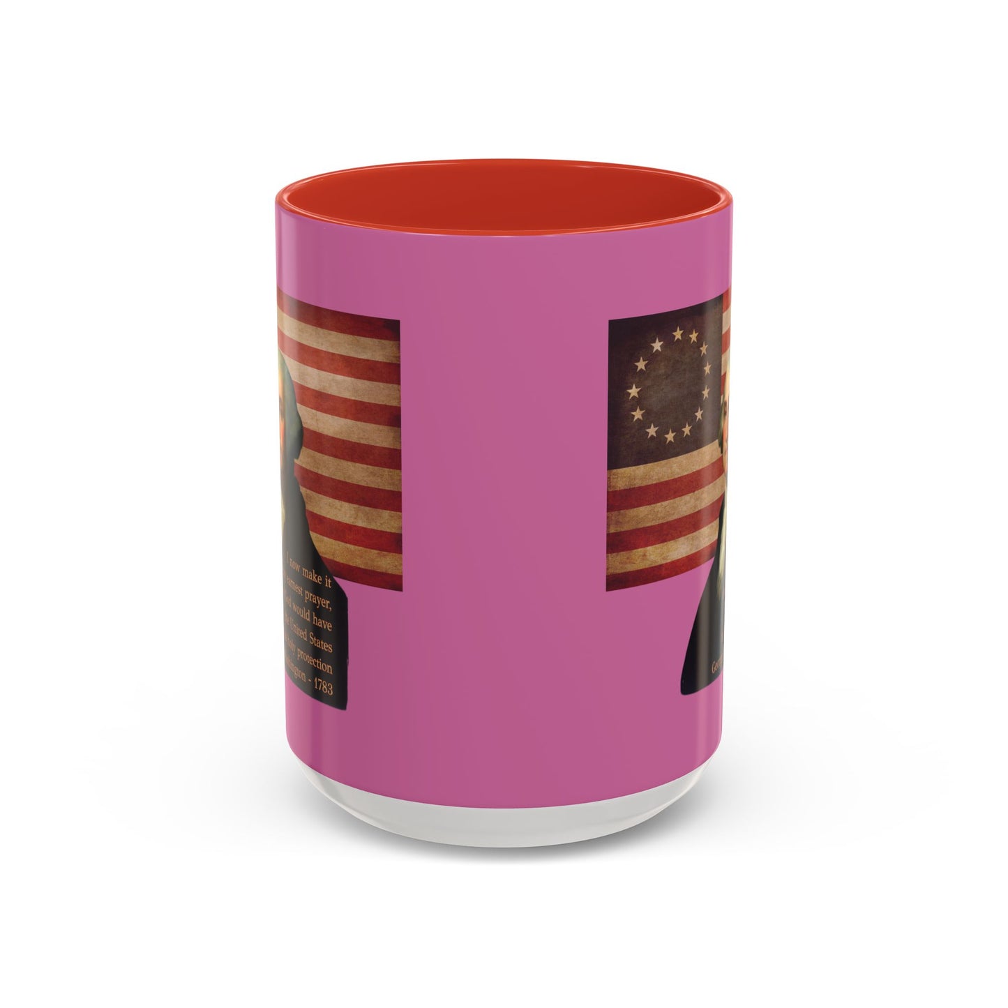 Washington's Earnest Prayer Pink Accent Mug by theGreenDragonTavern.shop