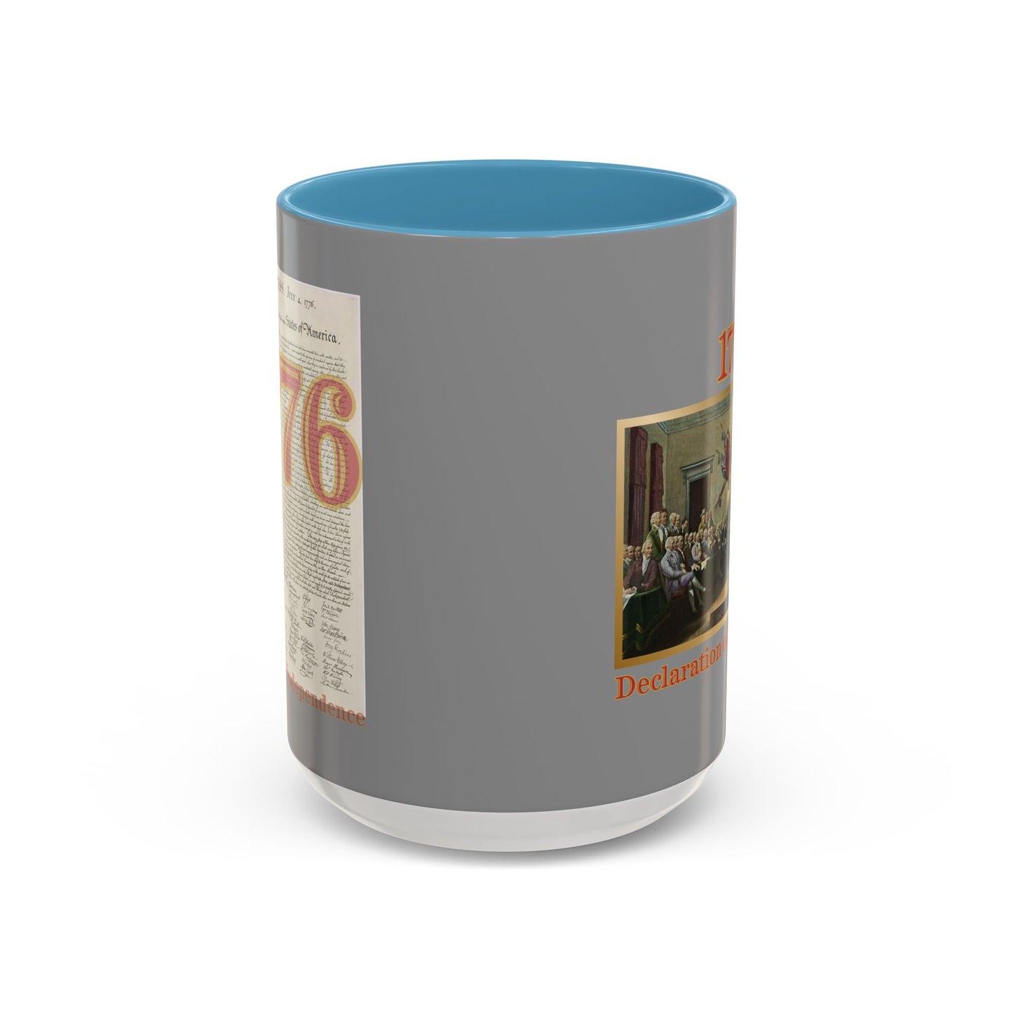Declaration of Independence Grey Accent Mug by theGreenDragonTavern.shop