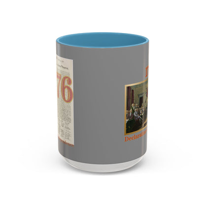 Declaration of Independence Grey Accent Mug by theGreenDragonTavern.shop
