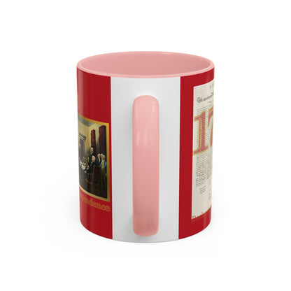 Declaration of Independence Red Accent Mug by theGreenDragonTavern.shop