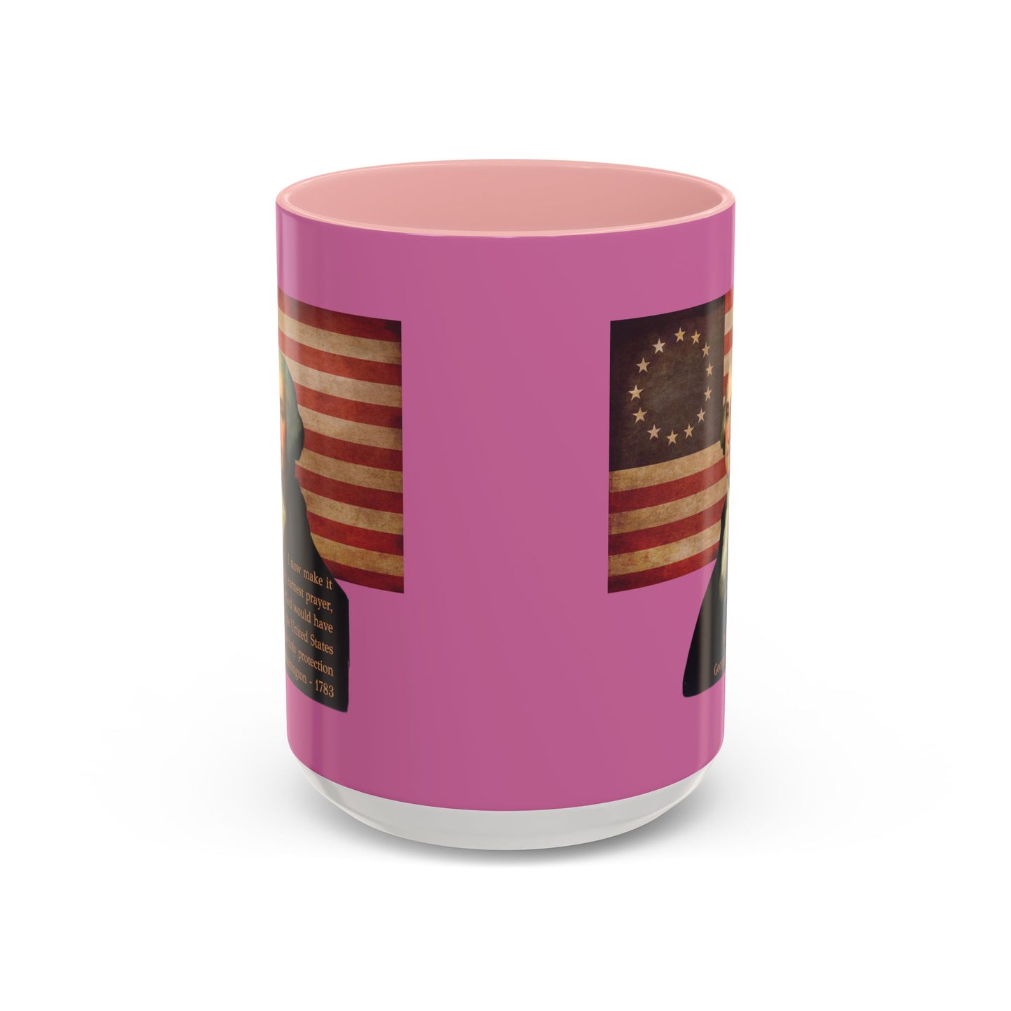 Washington's Earnest Prayer Pink Accent Mug by theGreenDragonTavern.shop