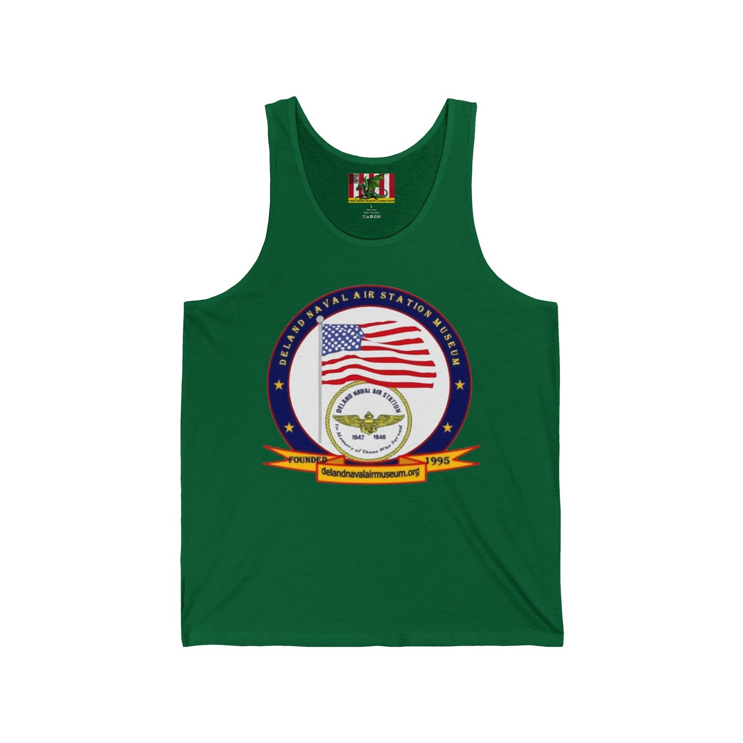 DeLand Naval Air Station Museum Unisex Jersey Tank Top by theGreenDragonTavern.shop