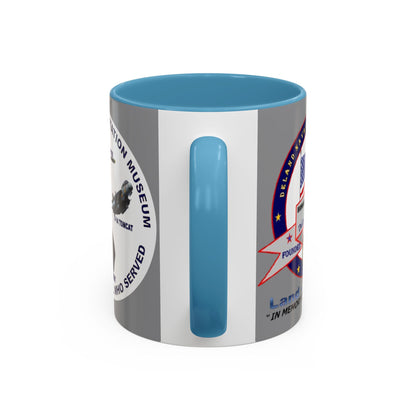 DNASM 2-sided, Founding & Student Art w/WhiteBG Grey Accent Mug by theGreenDragonTavern.shop