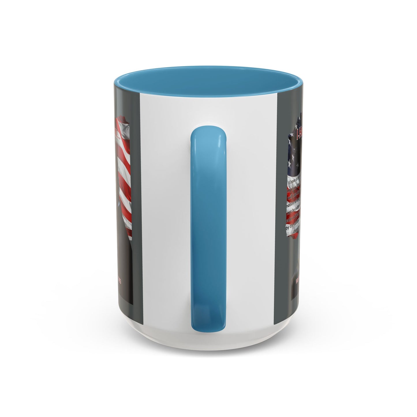 "I Have a Dream" MLKJr Grey Accent Mug by theGreenDragonTavern.shop