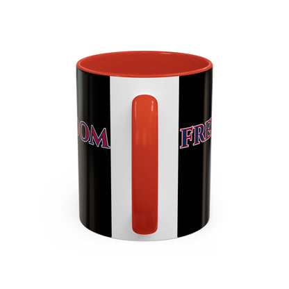 Freedom, Black Accent Mug by theGreenDragonTavern.shop
