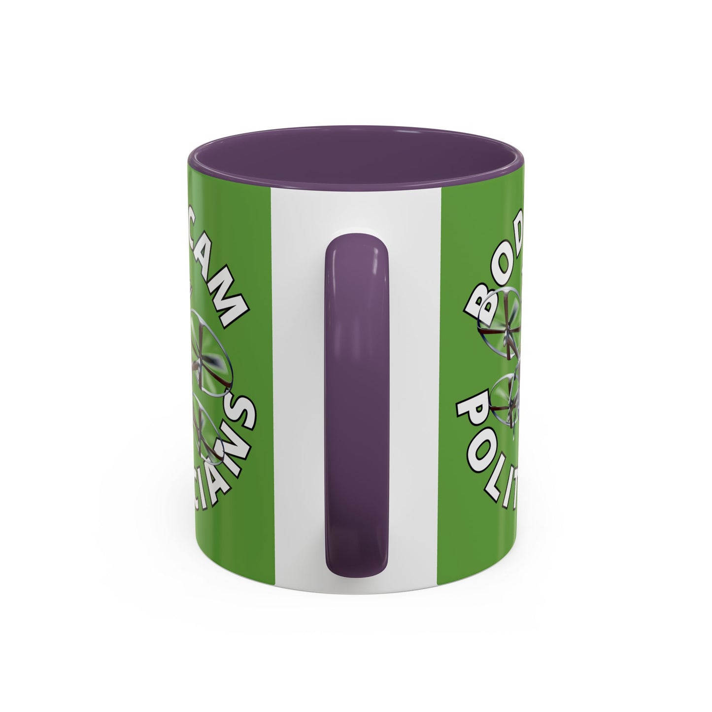 Bodycam the Politicians Drone Green Accent Mug by theGreenDragonTavern.shop