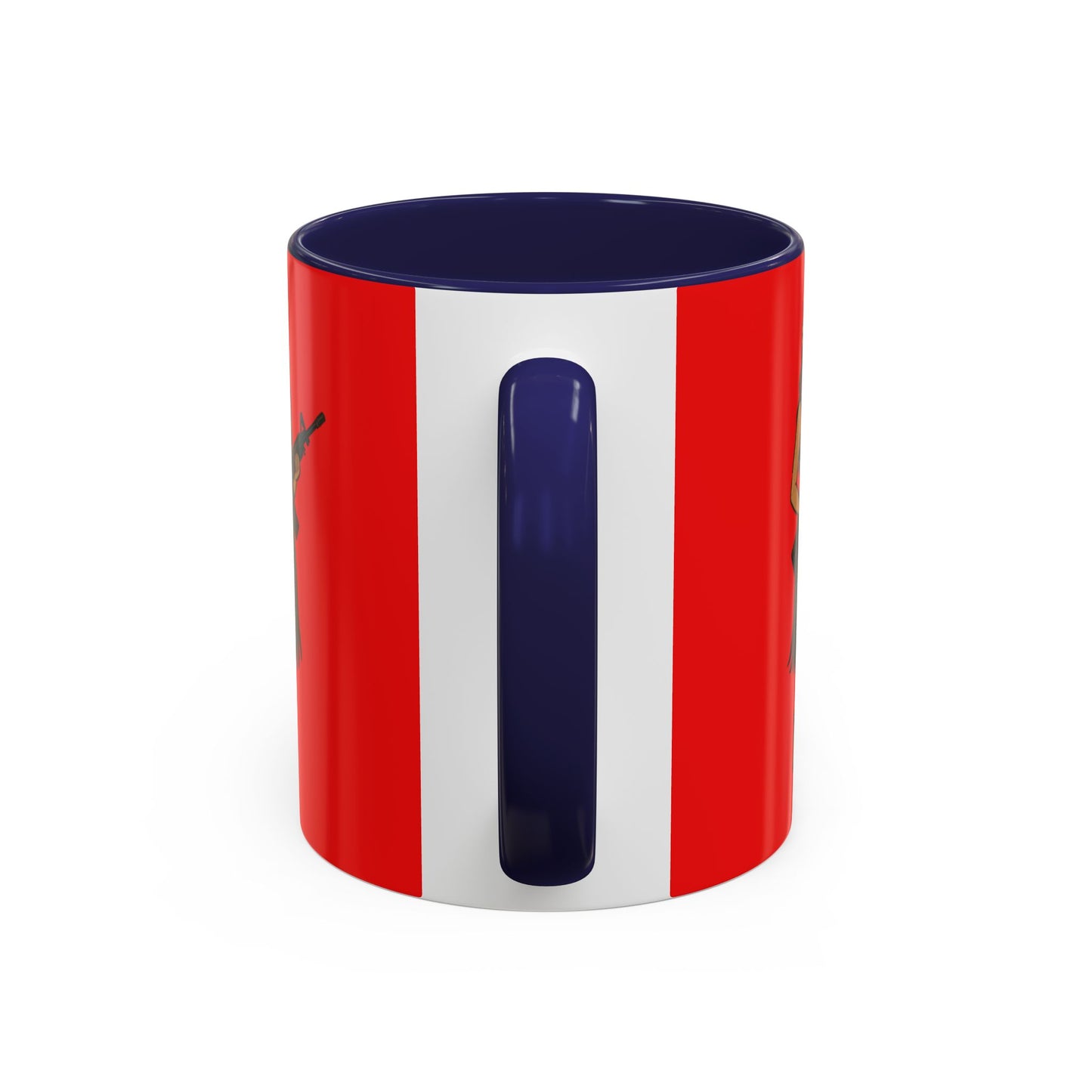 Hula Girl Packin' Heat Red Accent Mug by theGreenDragonTavern.shop