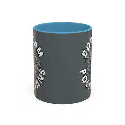 Bodycam the Politicians Drone Grey Accent Mug by theGreenDragonTavern.shop