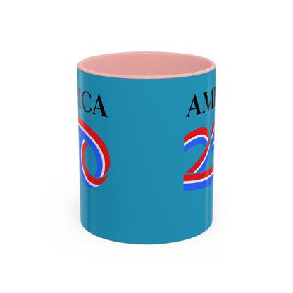America 250 Turquoise Accent Mug by theGreenDragonTavern.shop