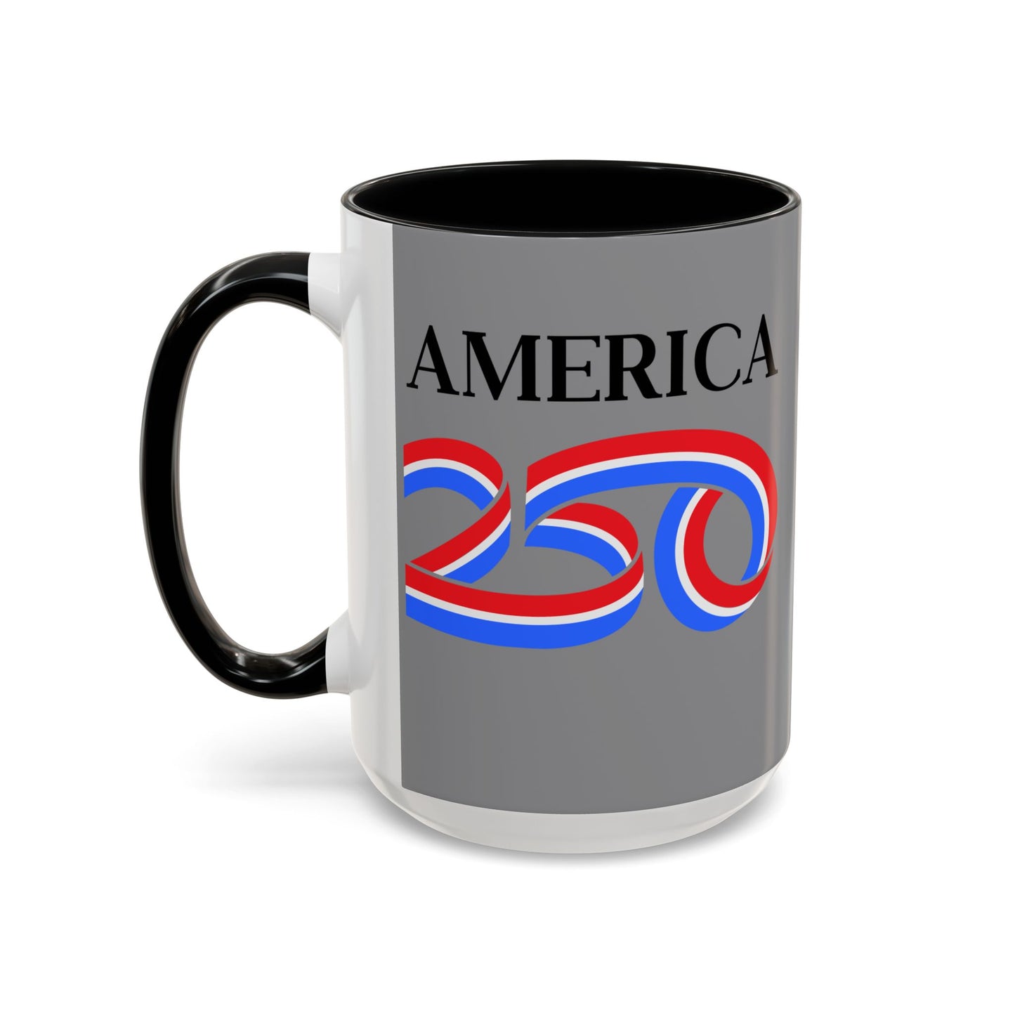 America 250 Grey Accent Mug by theGreenDragonTavern.shop