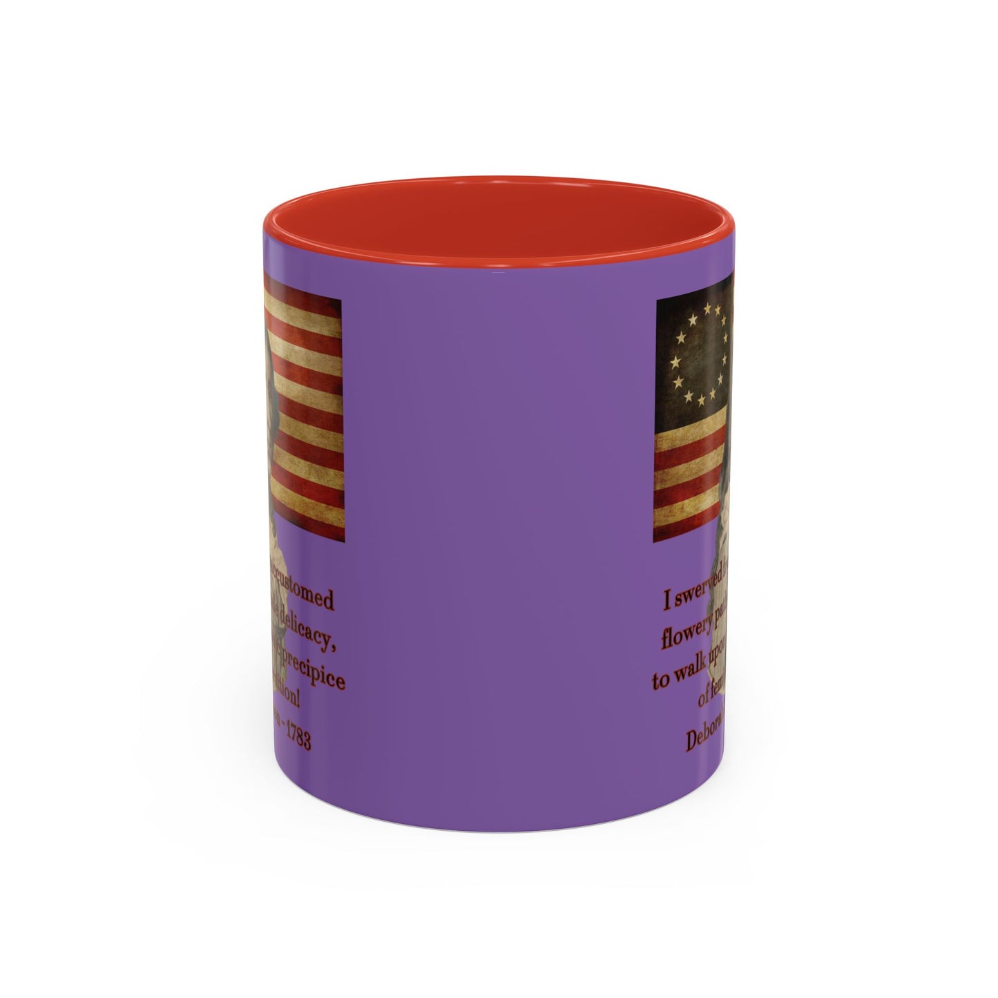 Deborah Sampson, America's Mulan Light Purple Accent Mug by theGreenDragonTavern.shop