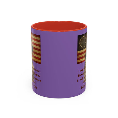 Deborah Sampson, America's Mulan Light Purple Accent Mug by theGreenDragonTavern.shop