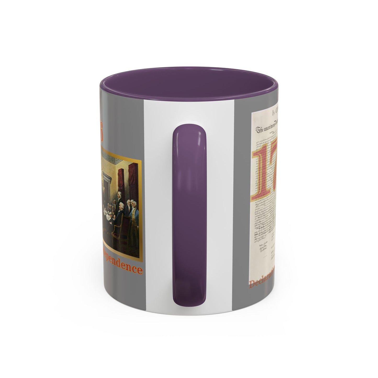 Declaration of Independence Grey Accent Mug by theGreenDragonTavern.shop