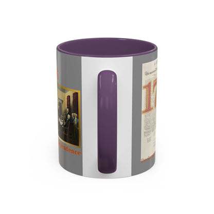 Declaration of Independence Grey Accent Mug by theGreenDragonTavern.shop