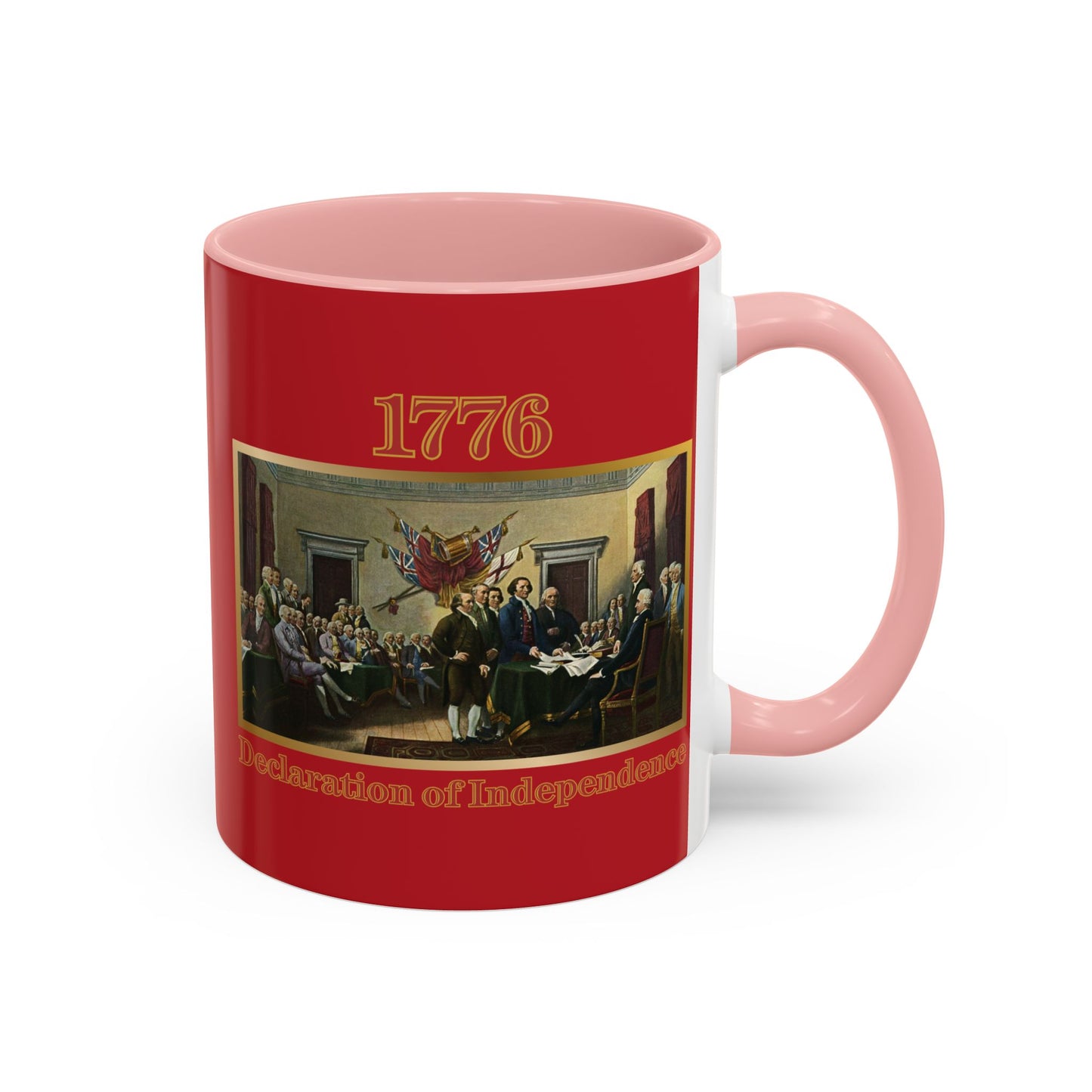Declaration of Independence Red Accent Mug by theGreenDragonTavern.shop
