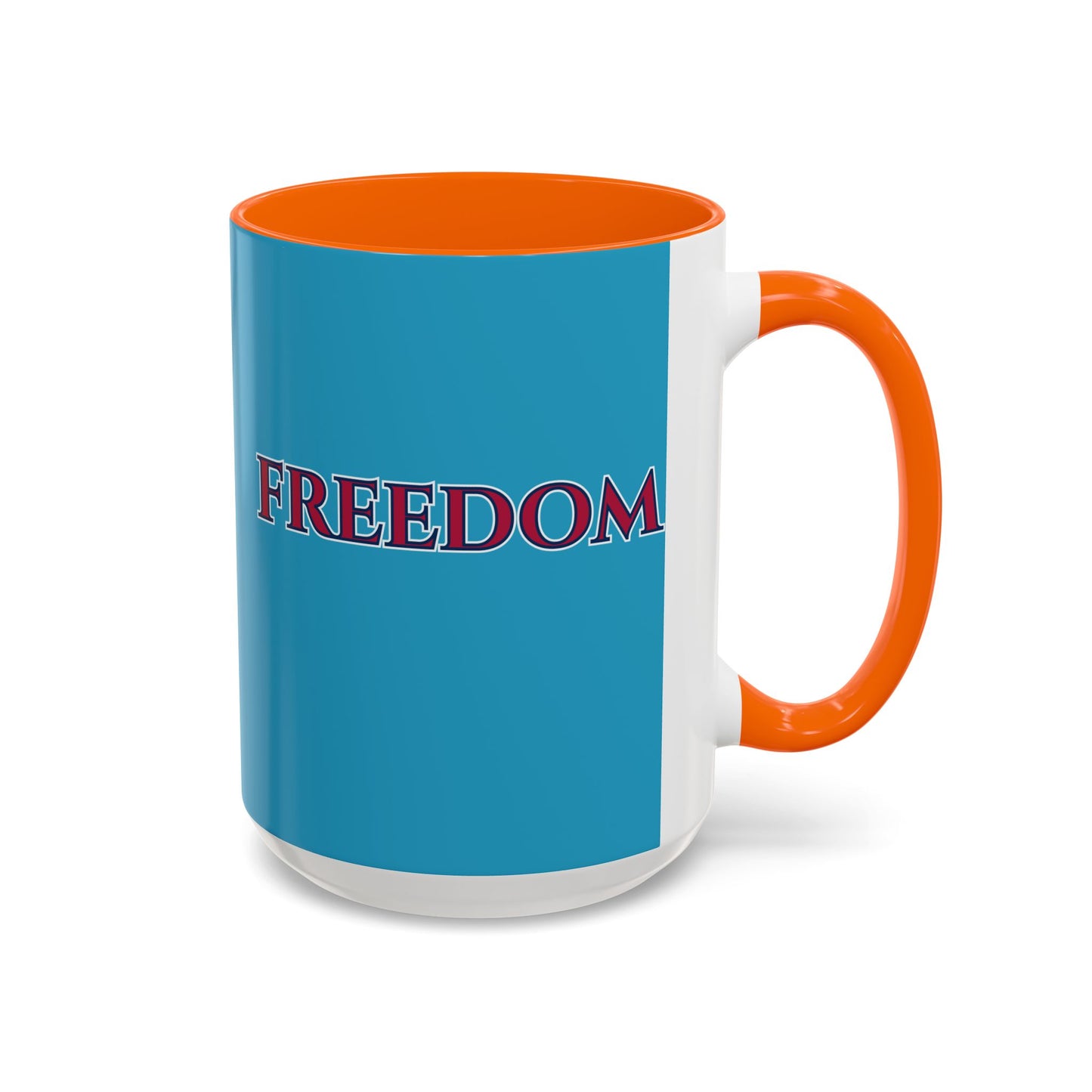 Freedom, Turquoise Accent Mug by theGreenDragonTavern.shop