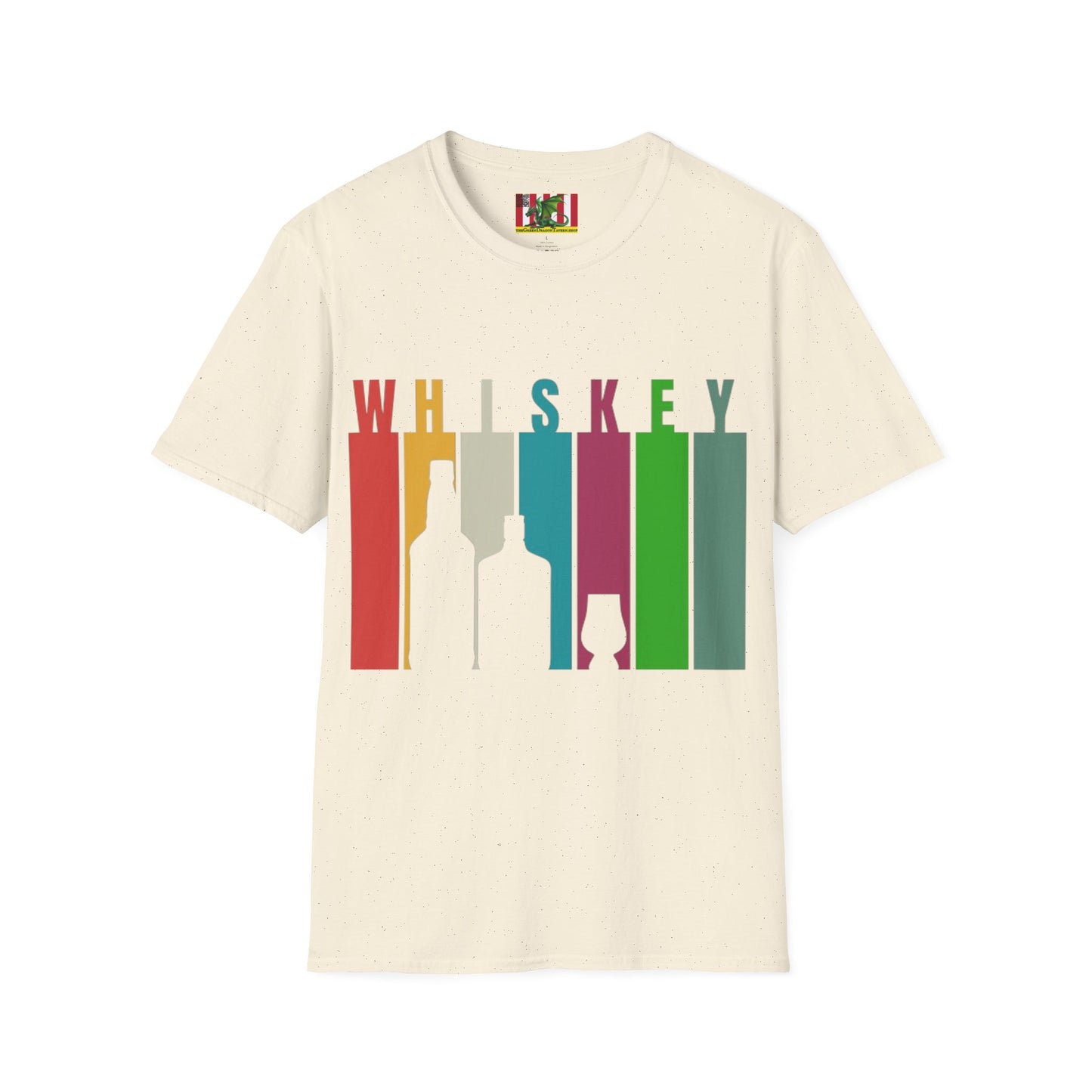 Whiskey spelled with an 'e' Light colors Unisex T-Shirt by theGreenDragonTavern.shop