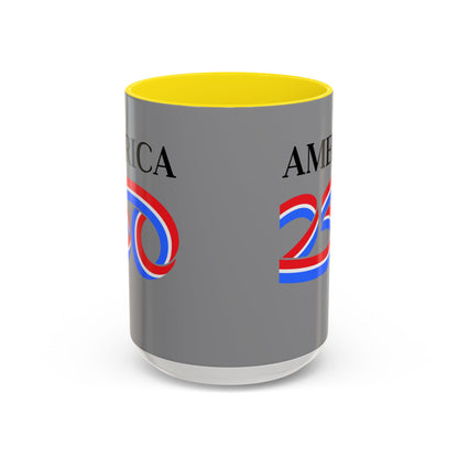 America 250 Grey Accent Mug by theGreenDragonTavern.shop