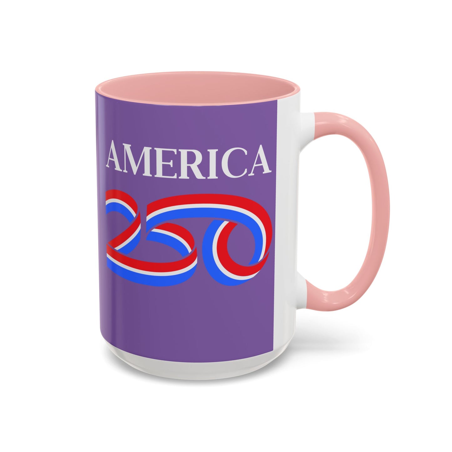 America 250 Light Purple Accent Mug by theGreenDragonTavern.shop
