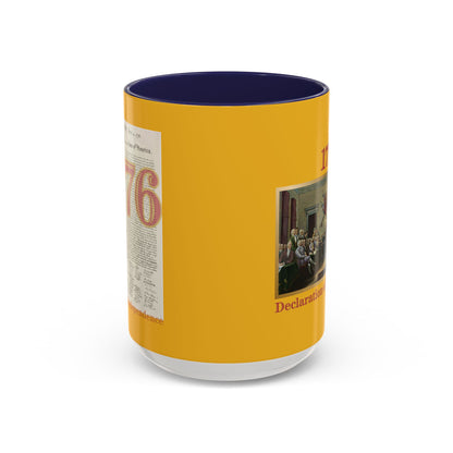 Declaration of Independence Yellow Accent Mug by theGreenDragonTavern.shop