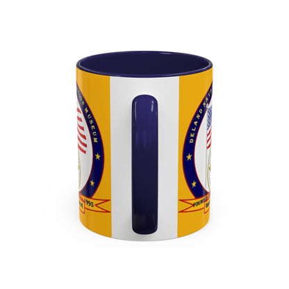 DeLand Naval Air Station Museum Yellow Accent Mug by theGreenDragonTavern.shop